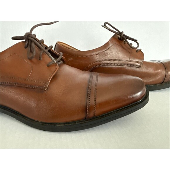 Nunn Bush Men’s Brown Leather Dress Shoes Size 13 - Picture 3 of 10